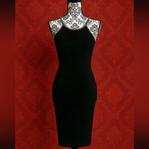 Zara Elegant knit Black Dress